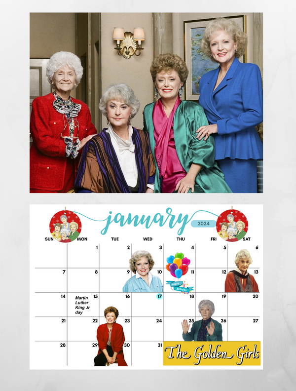 The Golden Girls Wall Calendar 2024 - Jays Calendars