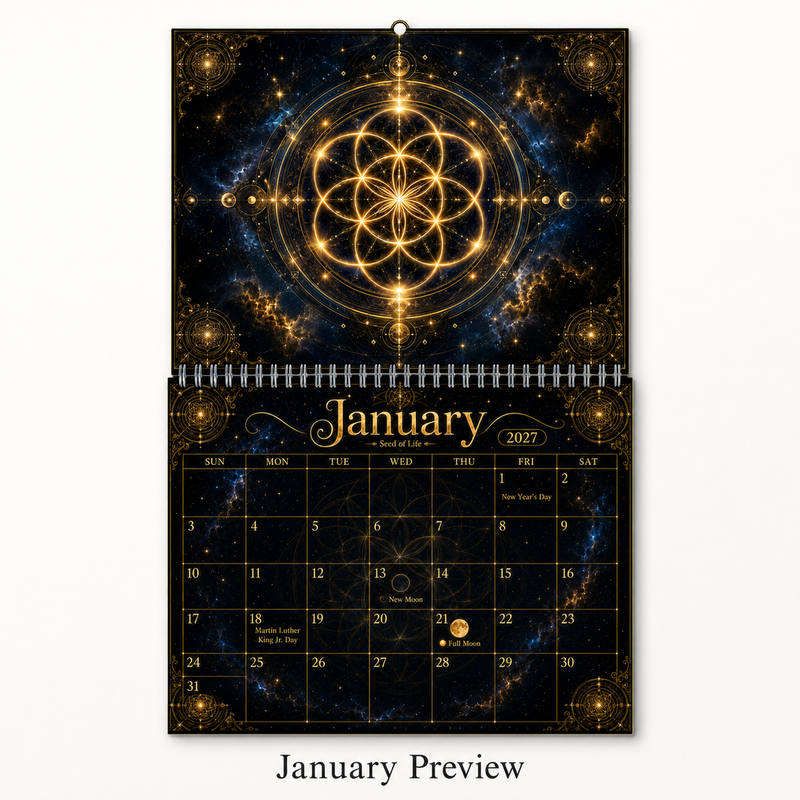Sacred Geometry Calendar 2027