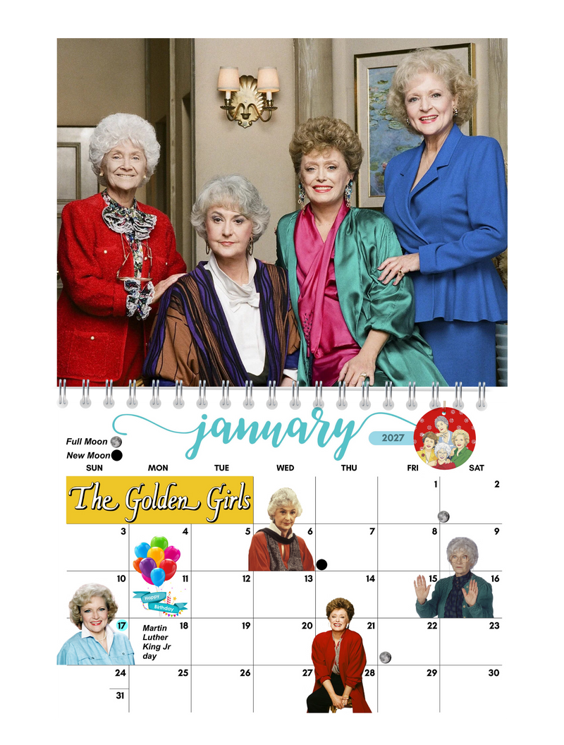 The Golden Girls Wall Calendar 2027