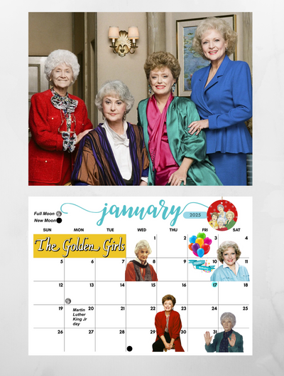 The Golden Girls Wall Calendar 2025