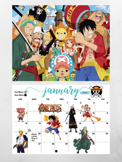 One Piece 2025 Wall Calendar