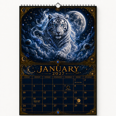 Galactic Animal Spirits 2027 Wall Calendar