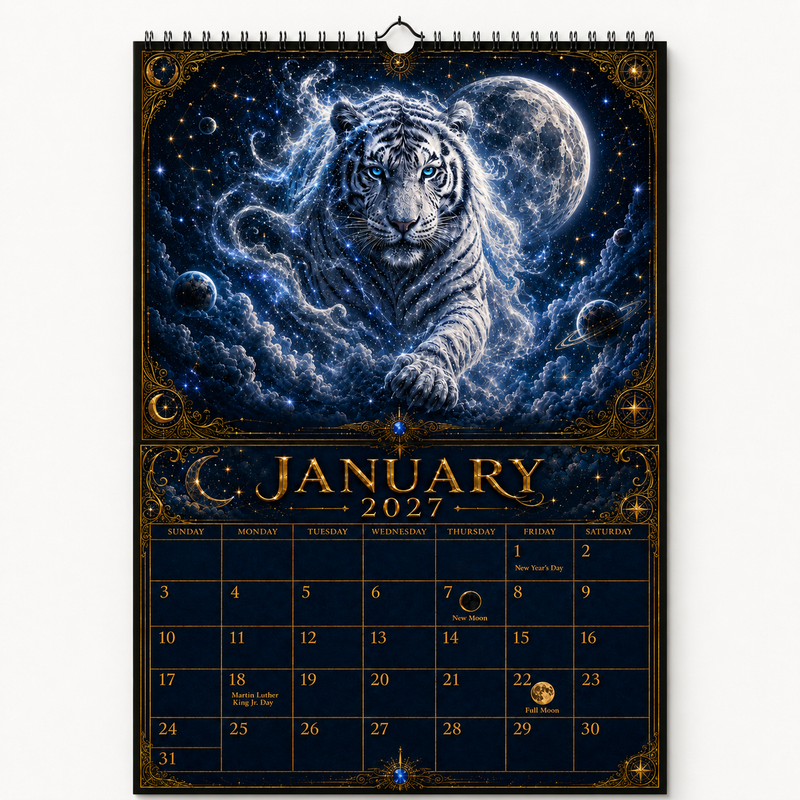 Galactic Animal Spirits 2027 Wall Calendar