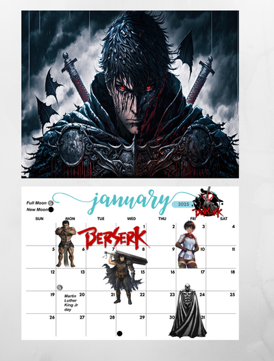 Berserk 2025 Wall Calendar