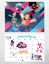 Steven Universe wall calendar 2025