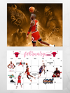 NBA legends Top 12 wall calendar 2024