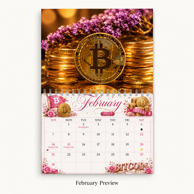 Bitcoin Is King Wall Calendar 2027