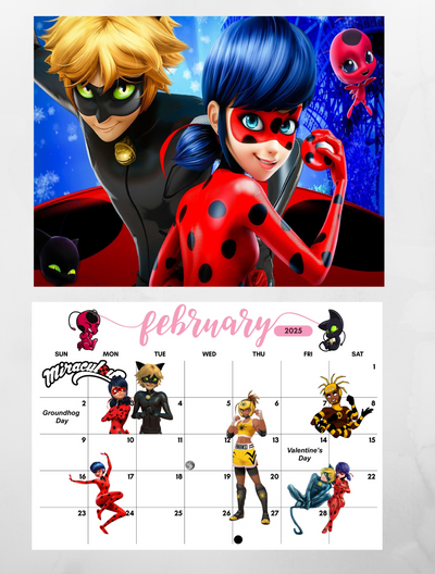 Miraculous: Tales of a Ladybug Wall Calendar 2025