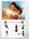 Justice league wall calendar 2024