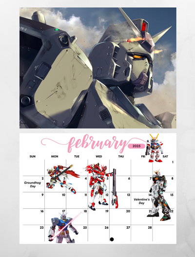 Gundam Wall Calendar 2025