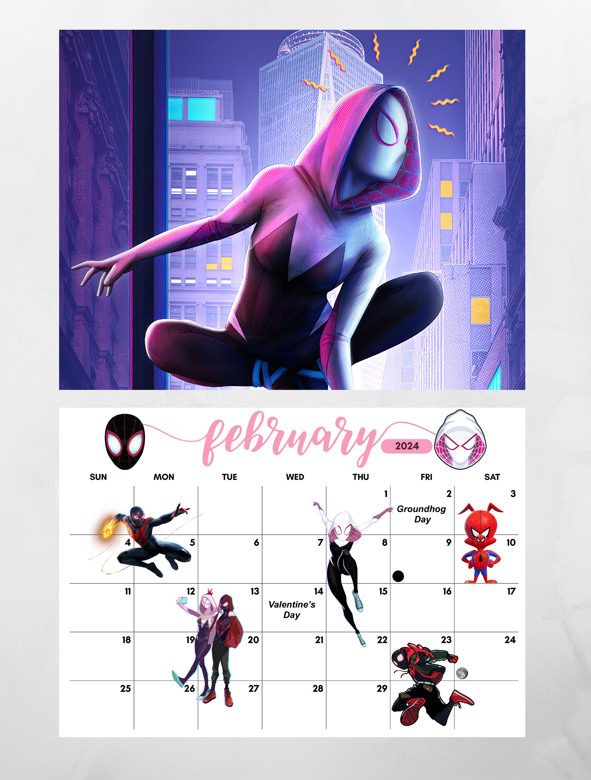 Spider-man Miles Morales wall calendar 2024 - Jays Calendars spider-man-miles-morales-wall-calendar-2024-jays-calendars