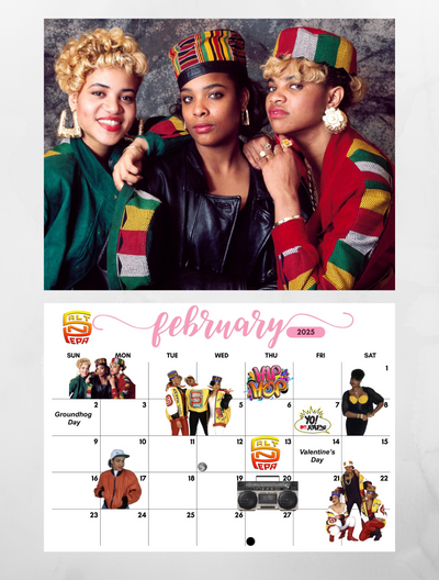 90s women of hip hop wall calendar 2025