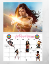 Justice league wall calendar 2025