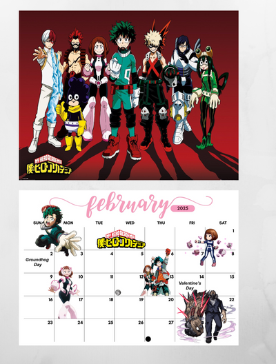 My Hero Academia 2025 Wall Calendar