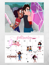 Steven Universe wall calendar 2025