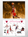 NBA legends Top 12 wall calendar 2025