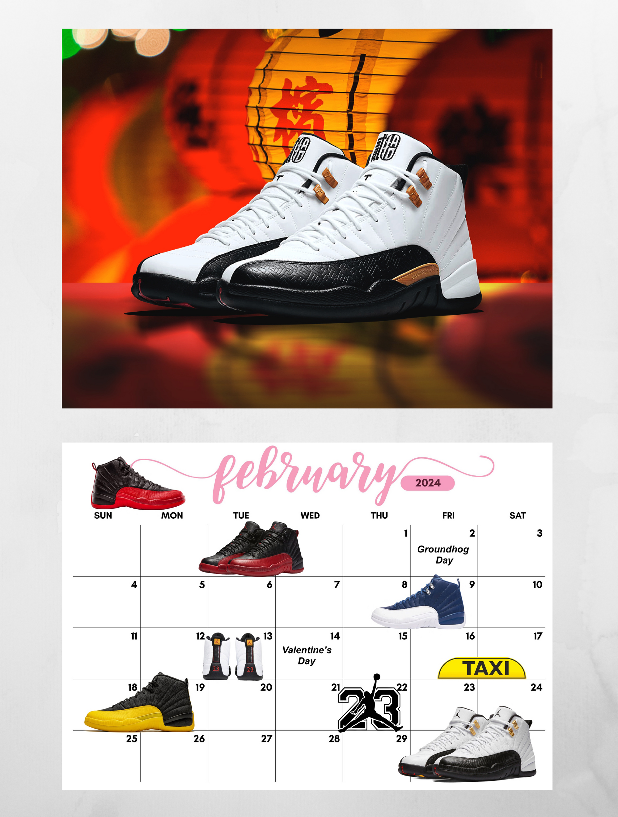 Jordan retro calendar best sale
