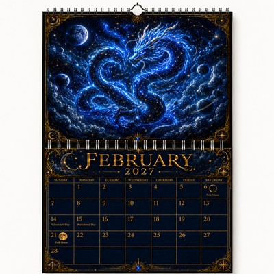 Galactic Animal Spirits 2027 Wall Calendar