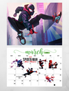 Spider-man Miles Morales wall calendar 2025