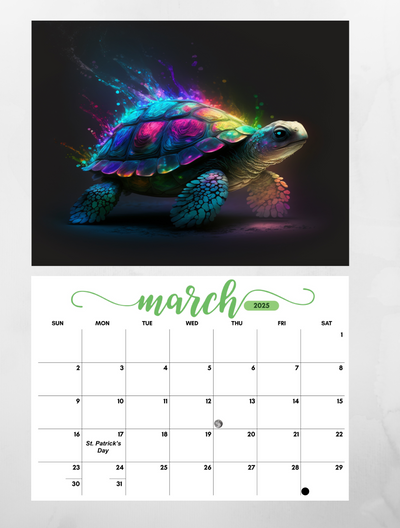 Sacred Animals 2025 Wall Calendar