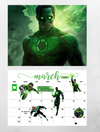 Justice league wall calendar 2025