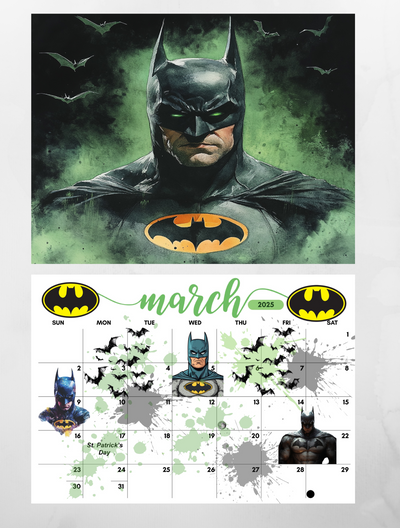 Batman wall calendar 2025