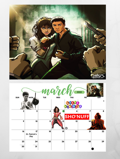 The Last Dragon 2025 Wall Calendar