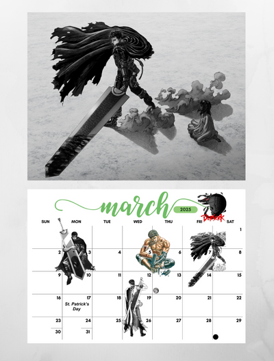 Berserk 2025 Wall Calendar