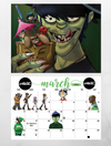 Gorillaz 2025 Wall Calendar