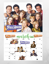 FAVORITE 90’s TV SHOWS 2025 wall calendar