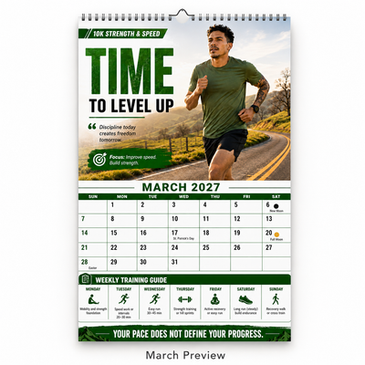 2027 Running Training Calendar — 5K, 10K, Half & Full Marathon Training Guide