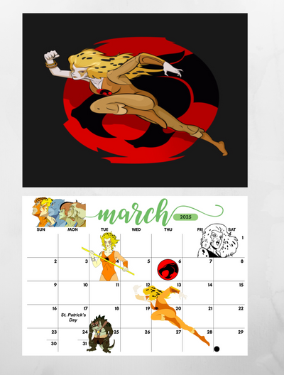 THUNDERCATS Wall Calendar 2025