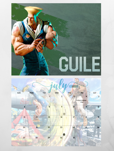 Street Fighter 6 Wall Calendar 2025