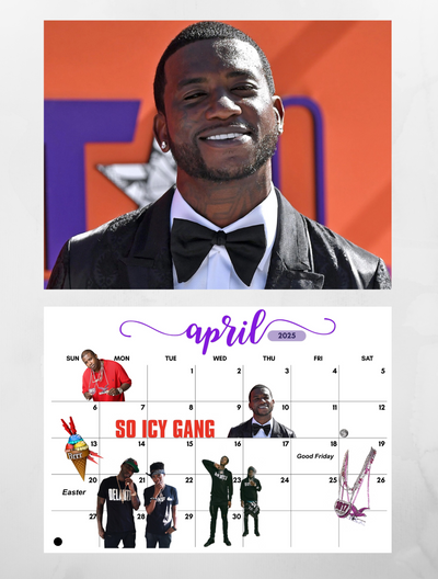 Gucci Mane 2025 Wall Calendar