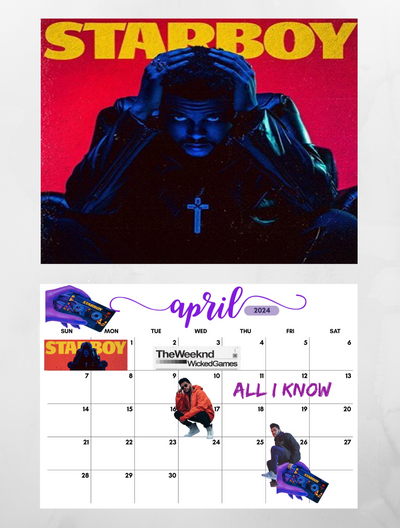 THE WEEKND 2024 Wall Calendar - Jays Calendars the-weeknd-2024-wall-calendar-jays-calendars