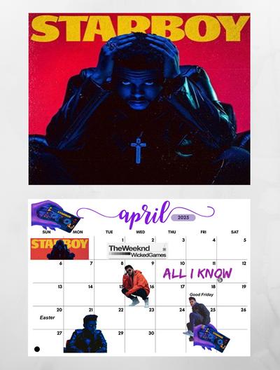 The Weeknd Wall Calendar 2025