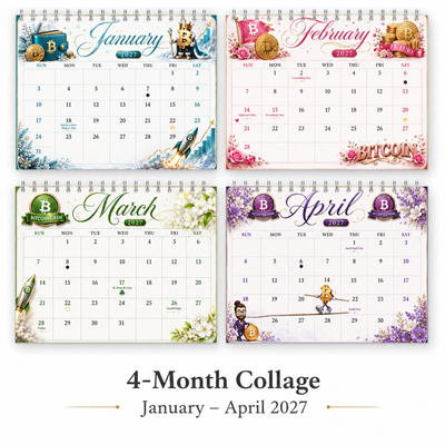 Bitcoin Is King Wall Calendar 2027