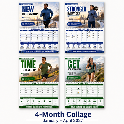 2027 Running Training Calendar — 5K, 10K, Half & Full Marathon Training Guide