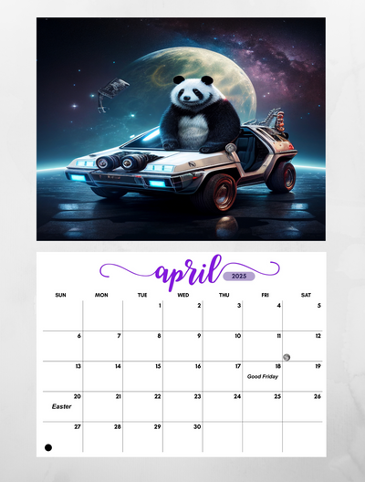 Sacred Animals 2025 Wall Calendar