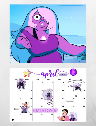 Steven Universe wall calendar 2025