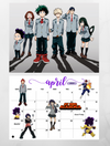 My Hero Academia 2025 Wall Calendar