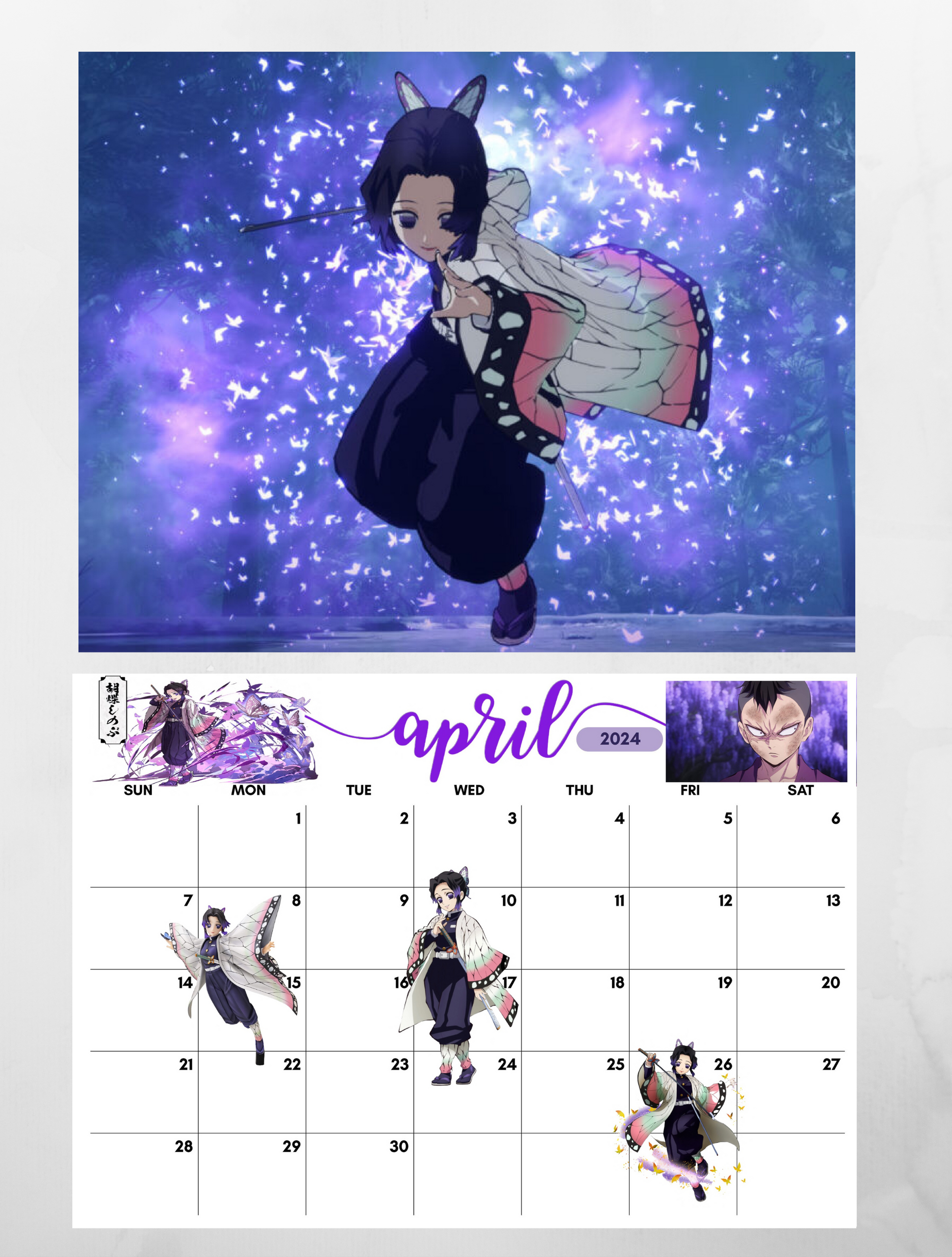 Demon Slayer 2024 Wall Calendar - Jays Calendars