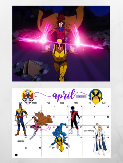 X-Men 97  Wall Calendar 2025