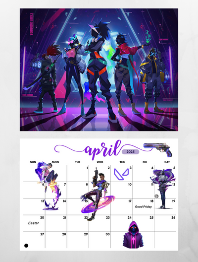 Valorant wall calendar