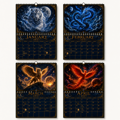 Galactic Animal Spirits 2027 Wall Calendar