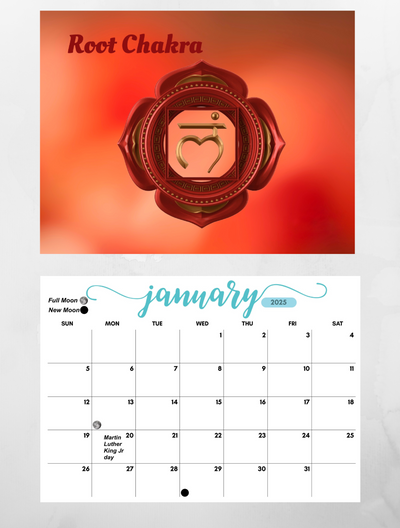 Chakra 2025 Wall Calendar