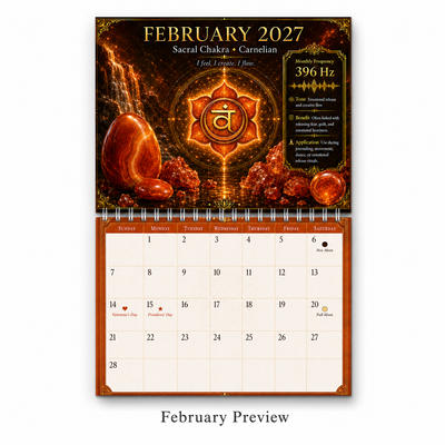 Chakra and Crystals Wall Calendar 2027