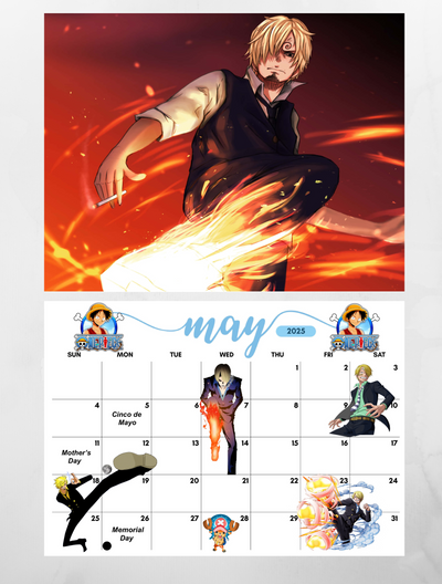 One Piece 2025 Wall Calendar