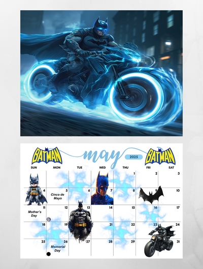 Batman wall calendar 2025