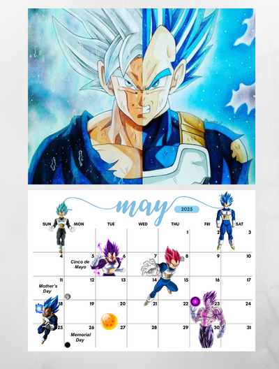 Dragonball Super Wall Calendar 2025